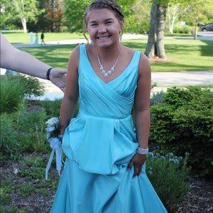 Blue prom dress